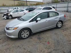 Salvage cars for sale from Copart Lexington, KY: 2012 Honda Civic LX