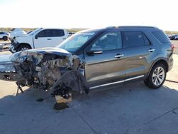 Salvage cars for sale at Grand Prairie, TX auction: 2019 Ford Explorer Limited