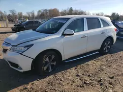 Salvage cars for sale at Chalfont, PA auction: 2016 Acura MDX