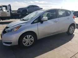 Salvage cars for sale at Grand Prairie, TX auction: 2017 Nissan Versa Note S