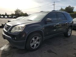 Salvage cars for sale at San Martin, CA auction: 2010 GMC Acadia SLE