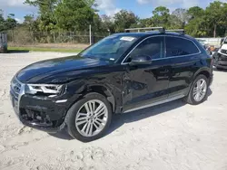 Salvage cars for sale at Fort Pierce, FL auction: 2018 Audi Q5 Premium Plus