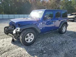 Salvage cars for sale at Ellenwood, GA auction: 2019 Jeep Wrangler Unlimited Sport