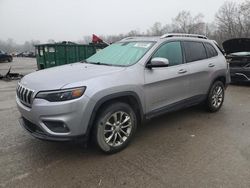 Salvage cars for sale at Ellwood City, PA auction: 2019 Jeep Cherokee Latitude Plus