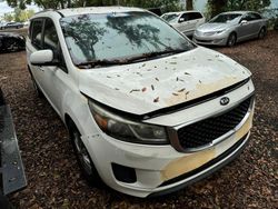 Salvage cars for sale at Midway, FL auction: 2015 KIA Sedona LX