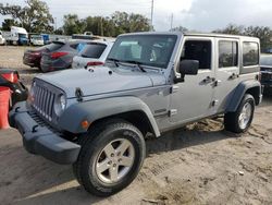 Salvage SUVs for sale at auction: 2016 Jeep Wrangler Unlimited Sport