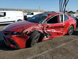 Salvage cars for sale from Copart Van Nuys, CA: 2021 Toyota Camry SE