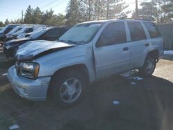 Chevrolet salvage cars for sale: 2007 Chevrolet Trailblazer LS