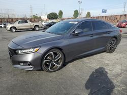 Salvage cars for sale at Wilmington, CA auction: 2020 Honda Accord Sport