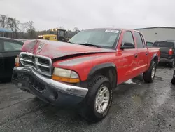 Salvage Trucks with No Bids Yet For Sale at auction: 2002 Dodge Dakota Quad SLT