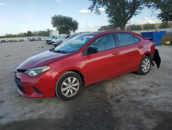 Salvage cars for sale from Copart Orlando, FL: 2014 Toyota Corolla L