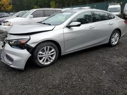 Salvage cars for sale at Graham, WA auction: 2017 Chevrolet Malibu LT