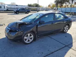 Salvage cars for sale at Sacramento, CA auction: 2008 Honda Civic EX