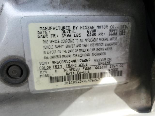 2004 Nissan Sentra 1.8