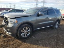 Salvage cars for sale from Copart Elgin, IL: 2012 Dodge Durango Crew