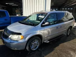 Chrysler salvage cars for sale: 2002 Chrysler Town & Country Limited