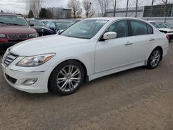 Salvage cars for sale from Copart Bowmanville, ON: 2013 Hyundai Genesis 3.8L