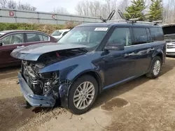 Salvage cars for sale at Davison, MI auction: 2017 Ford Flex SEL