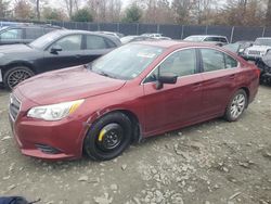 Salvage cars for sale at Waldorf, MD auction: 2017 Subaru Legacy 2.5I