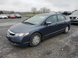 Honda salvage cars for sale: 2009 Honda Civic Hybrid