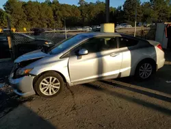 Salvage cars for sale from Copart Gaston, SC: 2012 Honda Civic EX