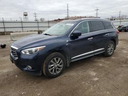 Salvage cars for sale from Copart Chicago Heights, IL: 2015 Infiniti QX60