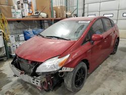 Salvage cars for sale at Columbia, MO auction: 2013 Toyota Prius