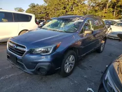 Subaru Outback salvage cars for sale: 2018 Subaru Outback 2.5I