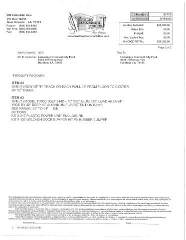 2023 Lync Oach 24 Foot Van Body Takeoff