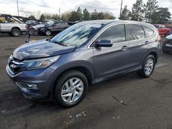 Salvage cars for sale at Denver, CO auction: 2015 Honda CR-V EX