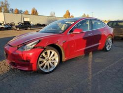 Tesla salvage cars for sale: 2018 Tesla Model 3