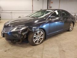 Salvage cars for sale at Wheeling, IL auction: 2015 Lincoln MKZ Hybrid