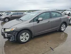 Vehiculos salvage en venta de Copart Grand Prairie, TX: 2013 Honda Civic LX