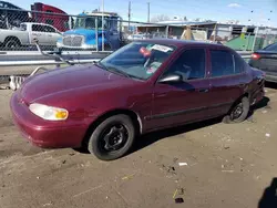 Chevrolet Prizm salvage cars for sale: 1998 Chevrolet GEO Prizm Base