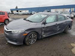 Salvage cars for sale at Woodhaven, MI auction: 2017 Honda Civic EX