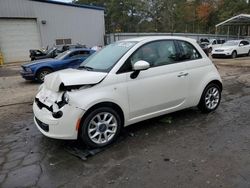 Salvage cars for sale from Copart Austell, GA: 2016 Fiat 500 Easy