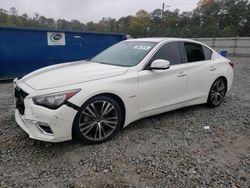 Salvage cars for sale at Ellenwood, GA auction: 2018 Infiniti Q50 Hybrid Luxe