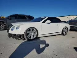 Bentley salvage cars for sale: 2013 Bentley Continental GTC V8