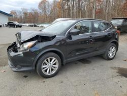 Salvage cars for sale at East Granby, CT auction: 2017 Nissan Rogue Sport S