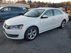 Salvage cars for sale at Exeter, RI auction: 2013 Volkswagen Passat SE