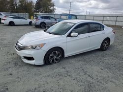 Honda salvage cars for sale: 2016 Honda Accord LX