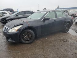 Salvage cars for sale at Woodhaven, MI auction: 2011 Infiniti G37