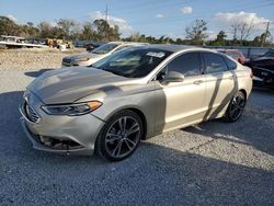 Salvage cars for sale at Riverview, FL auction: 2017 Ford Fusion Titanium