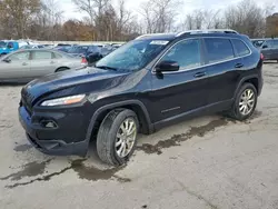 Salvage cars for sale at Ellwood City, PA auction: 2016 Jeep Cherokee Latitude