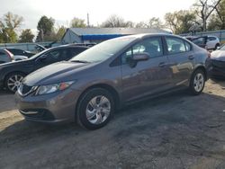 Salvage cars for sale at Wichita, KS auction: 2014 Honda Civic LX