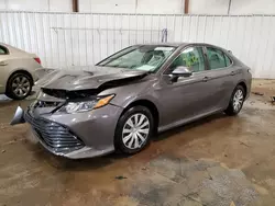 Salvage cars for sale at Lansing, MI auction: 2019 Toyota Camry LE