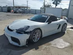 Porsche Boxster Vehiculos salvage en venta: 2020 Porsche Boxster Spyder