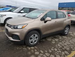 Salvage cars for sale at Woodhaven, MI auction: 2018 Chevrolet Trax LS