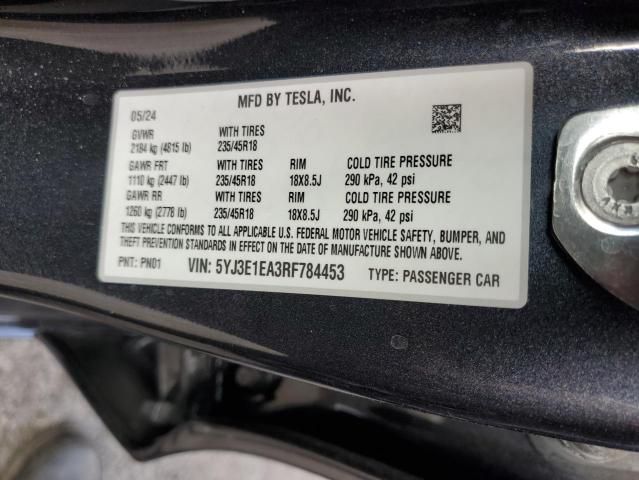 2024 Tesla Model 3