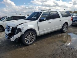 Salvage cars for sale at Indianapolis, IN auction: 2017 Ford Expedition EL Platinum